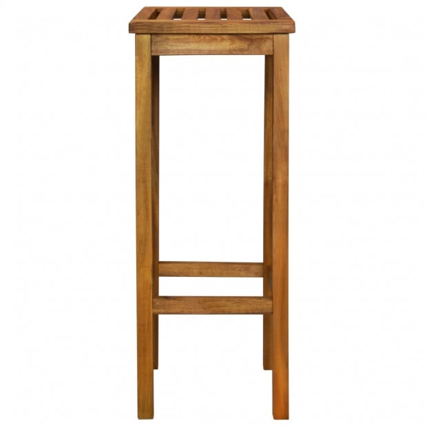 Bar Chairs 2 Pcs Solid Acacia Wood 30.5x30.5x74 Image 4