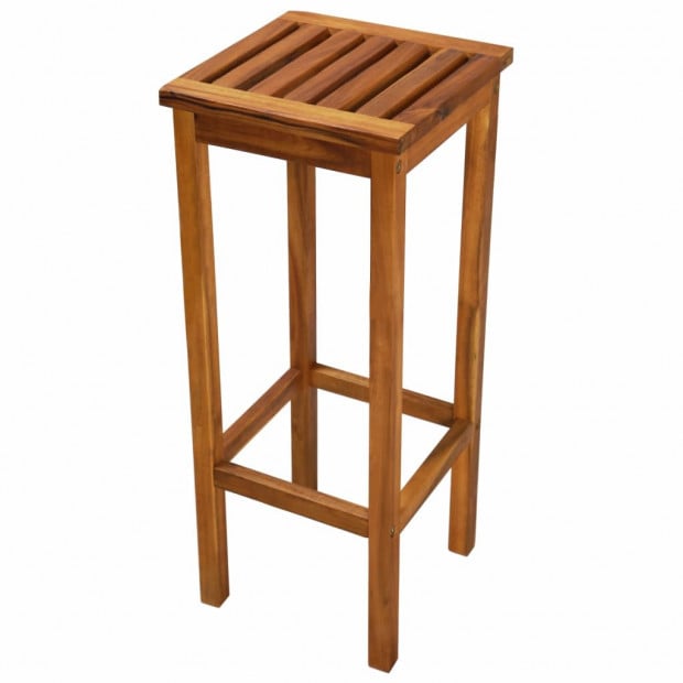 Bar Chairs 2 Pcs Solid Acacia Wood 30.5x30.5x74 Image 5