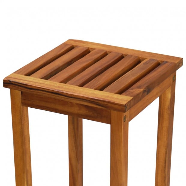 Bar Chairs 2 Pcs Solid Acacia Wood 30.5x30.5x74 Image 7