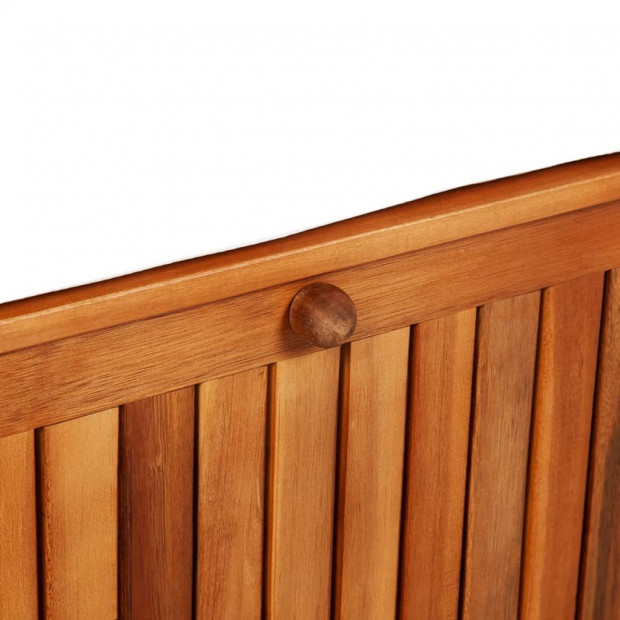 Garden Storage Bench Solid Acacia Wood 120x63x84 Cm Image 5