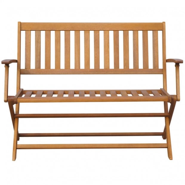 Garden Bench 120 Cm Solid Acacia Wood Image 2