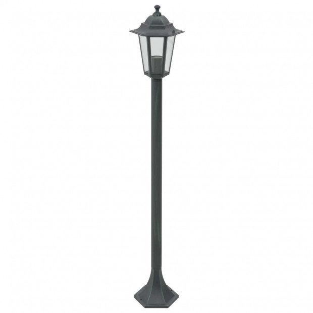 Garden Post Lights 6 Pcs E27 110 Cm Aluminium Dark Green