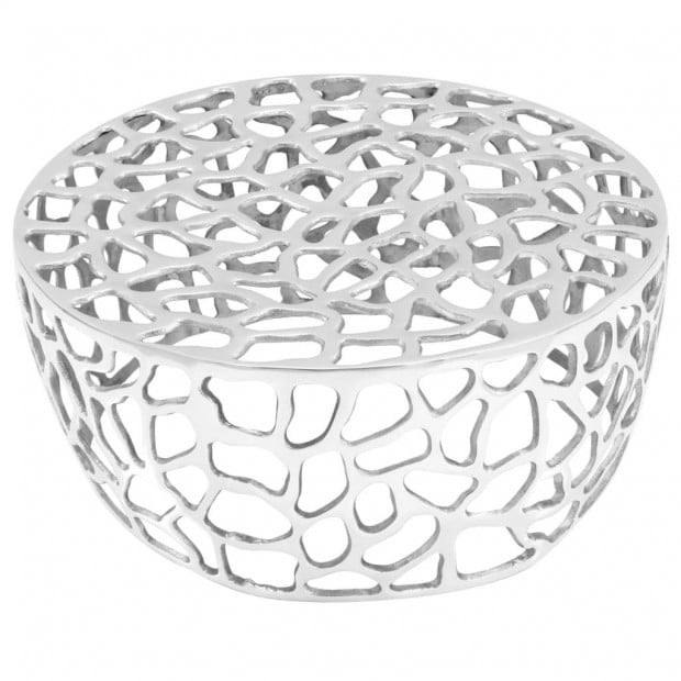 Coffee Table Casted Aluminium 70x30 Cm Silver Image 2
