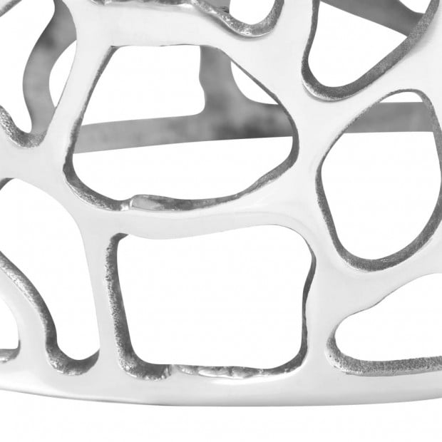 Coffee Table Casted Aluminium 70x30 Cm Silver Image 5