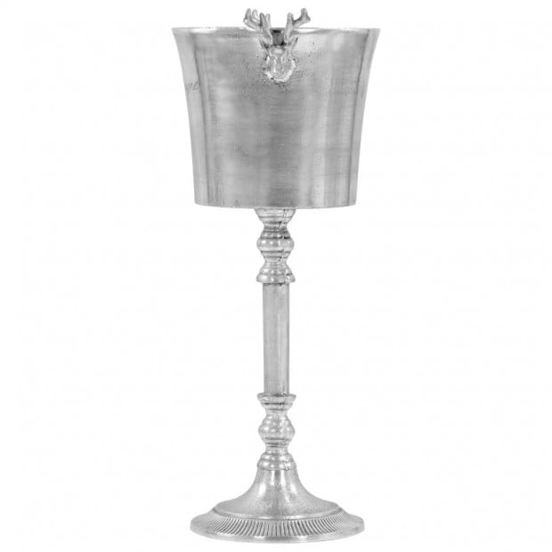 Champagne Cooler Solid Aluminium 39x29x71 Cm Silver Image 5