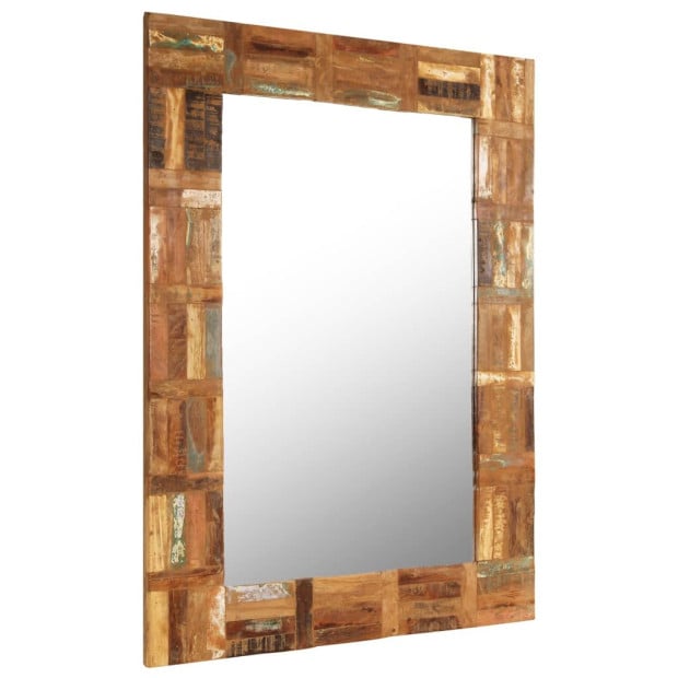 Wall Mirror Solid Reclaimed Wood 60x90 Cm Image 2
