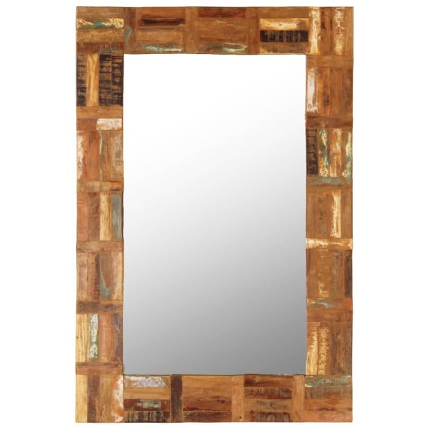 Wall Mirror Solid Reclaimed Wood 60x90 Cm Image 11