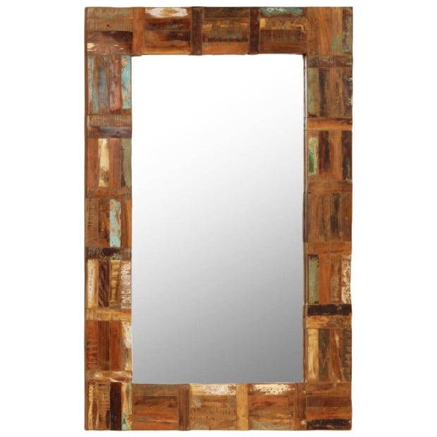Wall Mirror Solid Reclaimed Wood 60x90 Cm Image 7