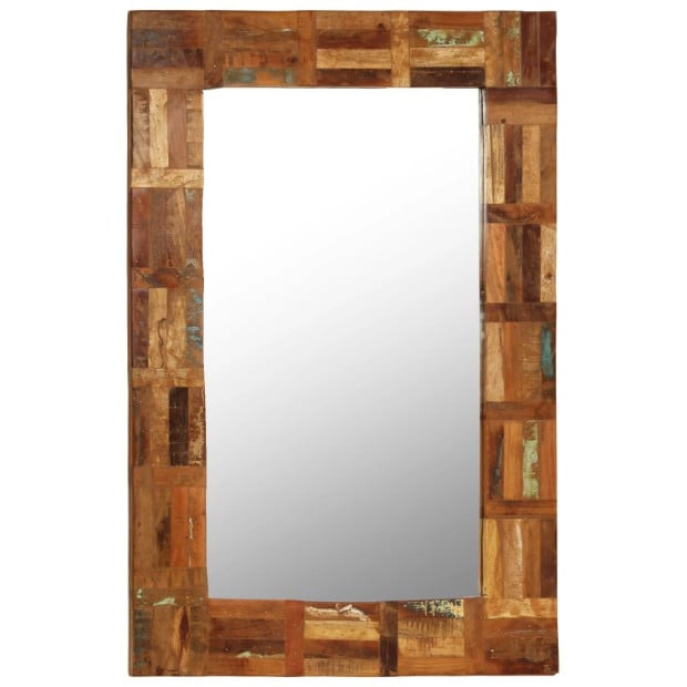 Wall Mirror Solid Reclaimed Wood 60x90 Cm Image 8