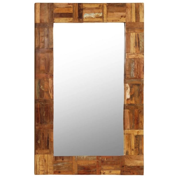 Wall Mirror Solid Reclaimed Wood 60x90 Cm Image 9