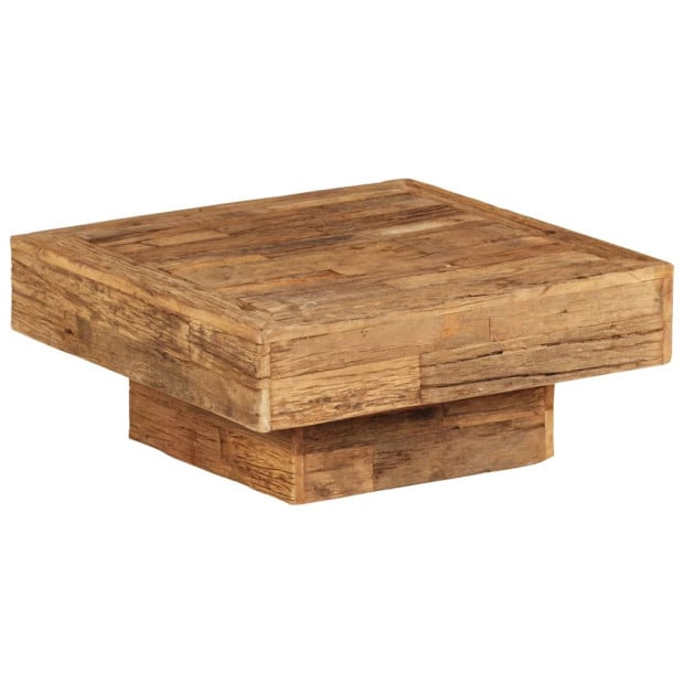 Coffee Table Solid Reclaimed Wood 70x70x30 Cm Image 11