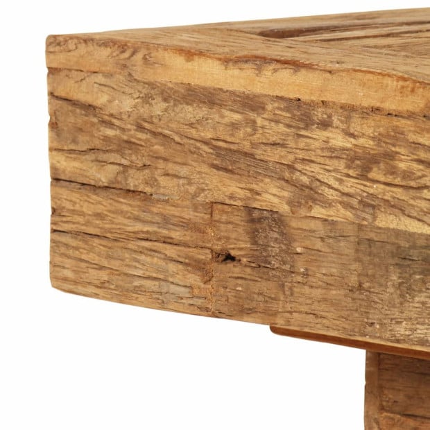 Coffee Table Solid Reclaimed Wood 70x70x30 Cm Image 3