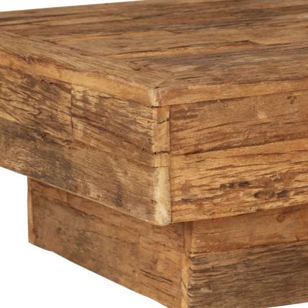 Coffee Table Solid Reclaimed Wood 70x70x30 Cm Image 5