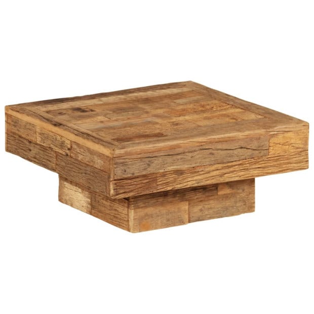 Coffee Table Solid Reclaimed Wood 70x70x30 Cm Image 9