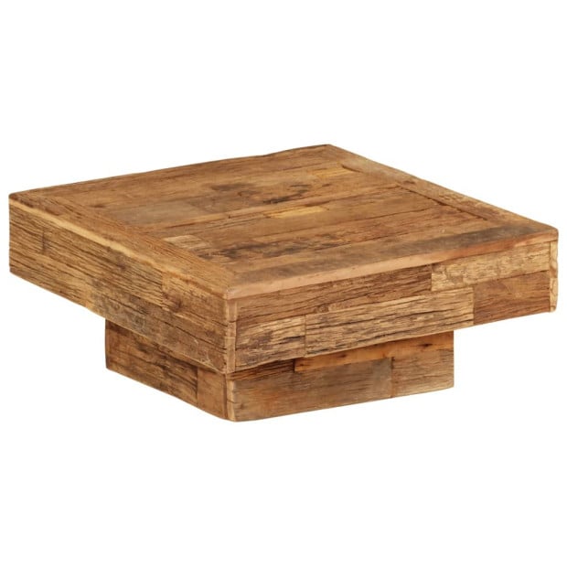 Coffee Table Solid Reclaimed Wood 70x70x30 Cm Image 10