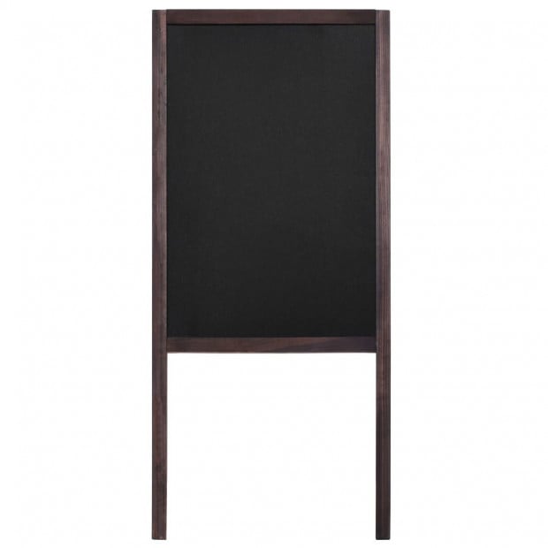 Double-sided Blackboard Cedar Wood Free Standing 40x60 Cm Image 3