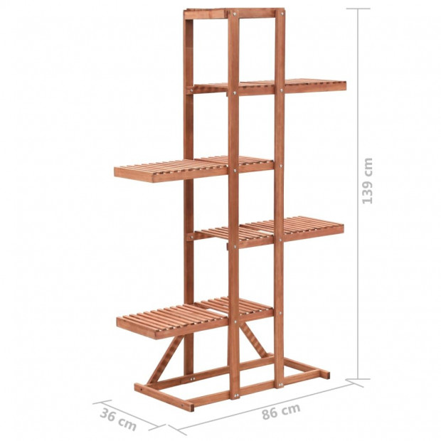Plant Stand Cedar Wood 86x36x139 Cm Image 6
