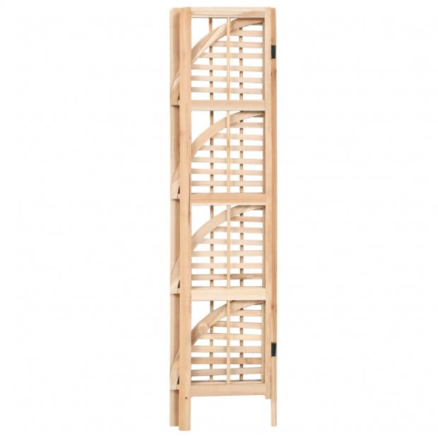 Corner Shelf Cedar Wood 27x27x110 Cm Image 3