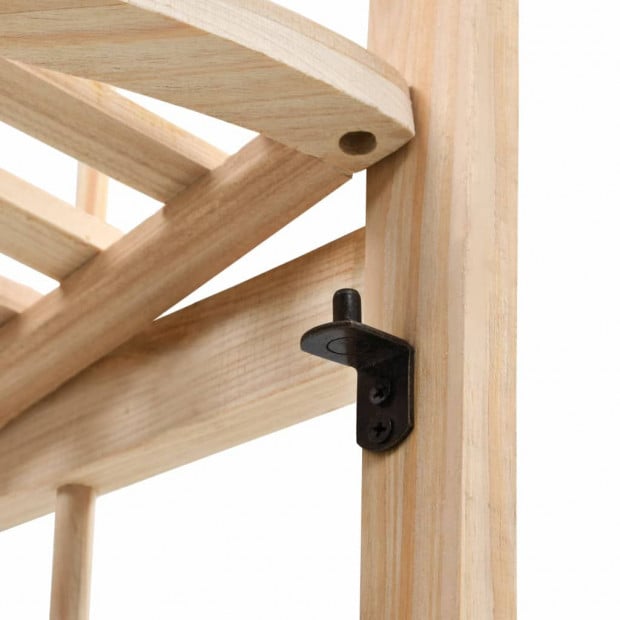 Corner Shelf Cedar Wood 27x27x110 Cm Image 5
