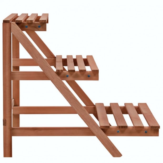 3-tier Plant Stand Cedar Wood 48x45x40 Cm Image 2