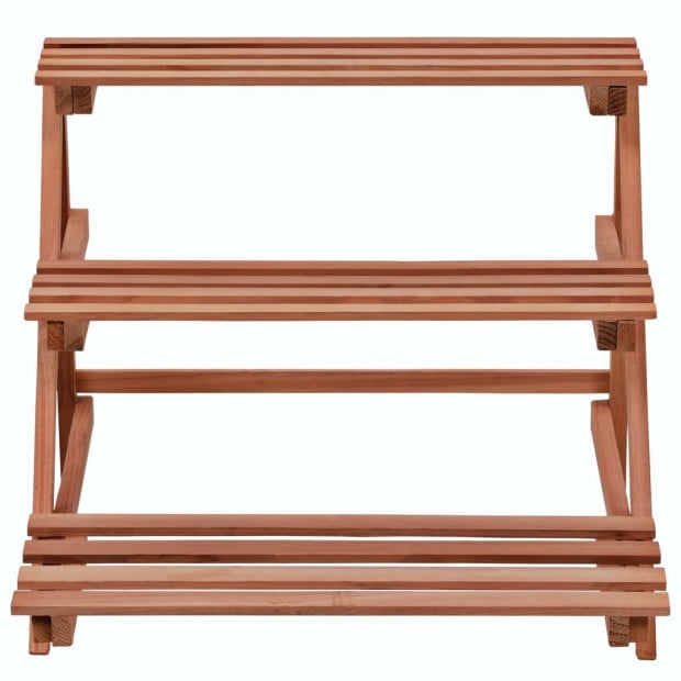 3-tier Plant Stand Cedar Wood 48x45x40 Cm Image 3