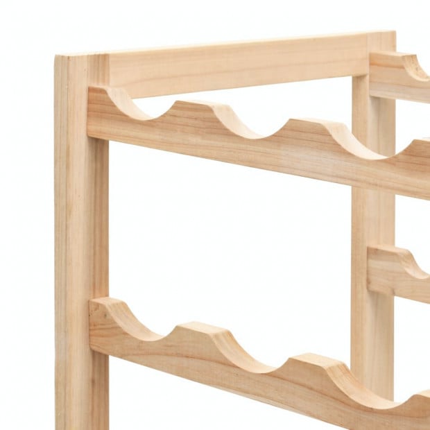 Wine Rack Cedar Wood 57,5x28x102 Cm Image 5