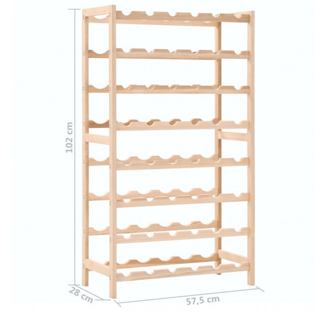 Wine Rack Cedar Wood 57,5x28x102 Cm Image 7
