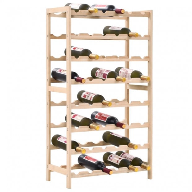 Wine Rack Cedar Wood 57,5x28x102 Cm