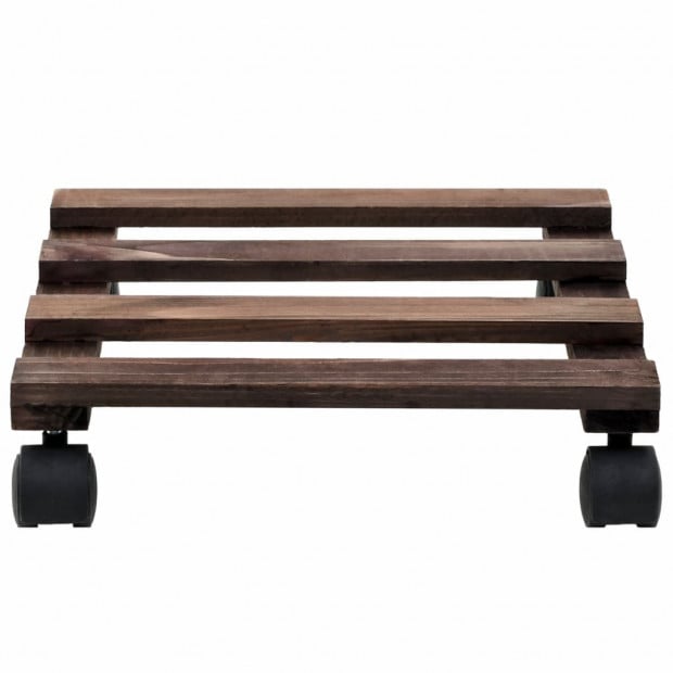 Plant Rollers 4 Pcs Cedar Wood 25x25 Cm Image 3