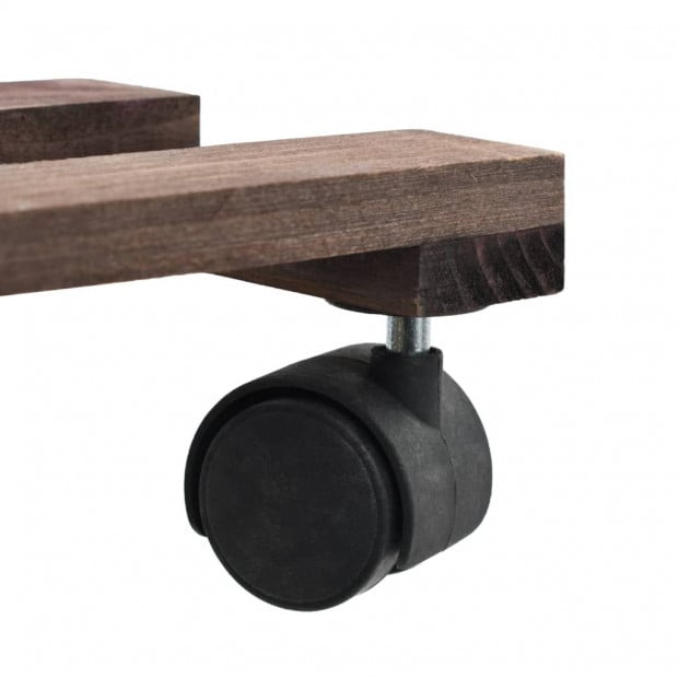 Plant Rollers 4 Pcs Cedar Wood 25x25 Cm Image 5