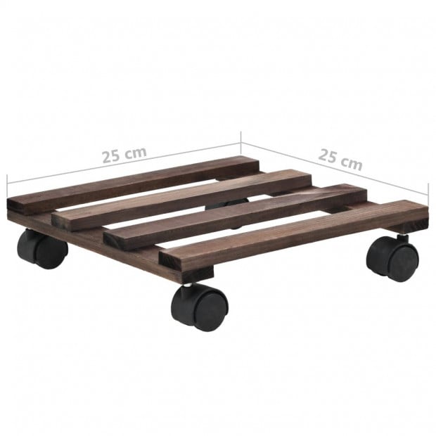 Plant Rollers 4 Pcs Cedar Wood 25x25 Cm Image 6