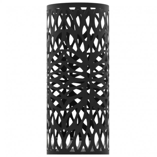 Umbrella Stand Leaves Steel Black Image 2