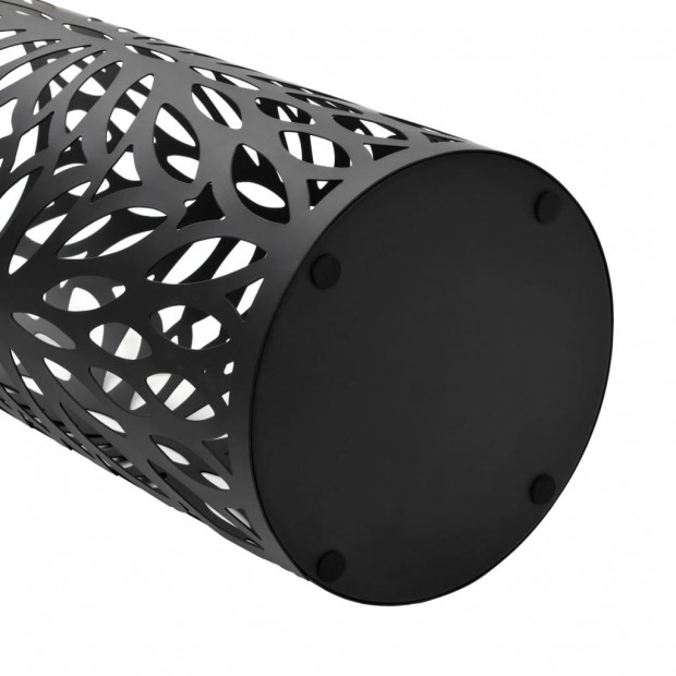 Umbrella Stand Leaves Steel Black Image 3