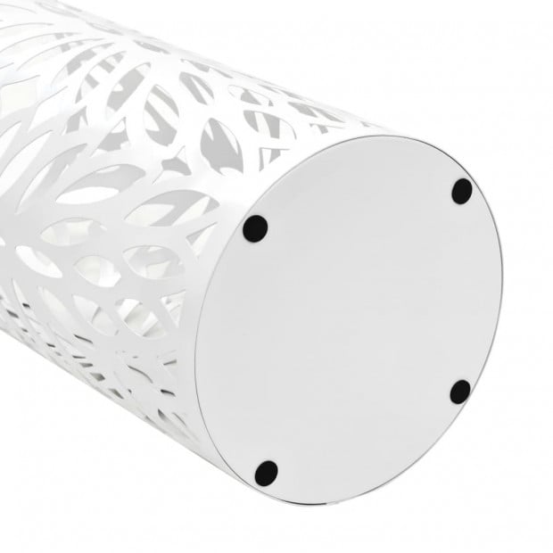 Umbrella Stand Leaves Steel White Image 4
