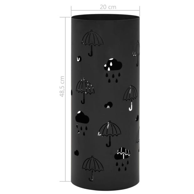 Umbrella Stand Umbrellas Steel Black Image 6