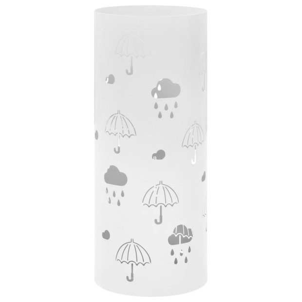 Umbrella Stand Steel White