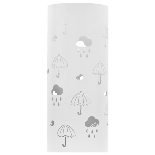 Umbrella Stand Steel White Image 2