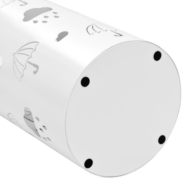 Umbrella Stand Steel White Image 4