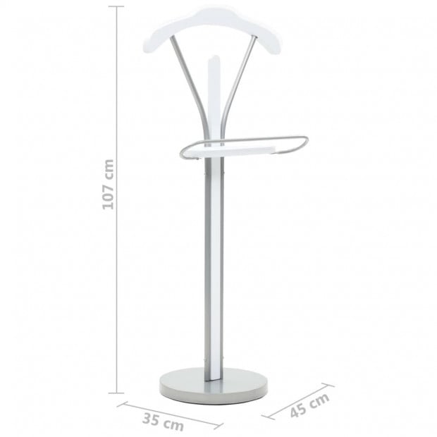 Suit Stand 45x35x107 Cm White Image 8