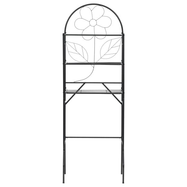 Toilet Rack Black 60x33x174 Cm Image 2