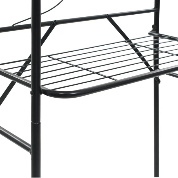 Toilet Rack Black 60x33x174 Cm Image 6