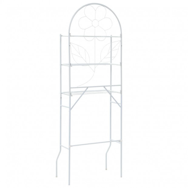 Toilet Rack White 60x33x174 Cm Image 4
