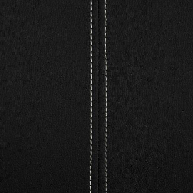 Cantilever Dining Chairs 4 Pcs Black Faux Leather Image 2