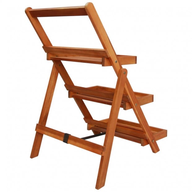 3-tier Plant Stand 50x63x80 Cm Solid Acacia Wood Image 4
