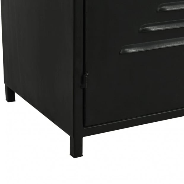 Bookcase Solid Firwood And Steel 80x32.5x180 Cm Image 11