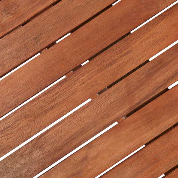 Garden Table 120x70x74 Cm Solid Acacia Wood Image 7