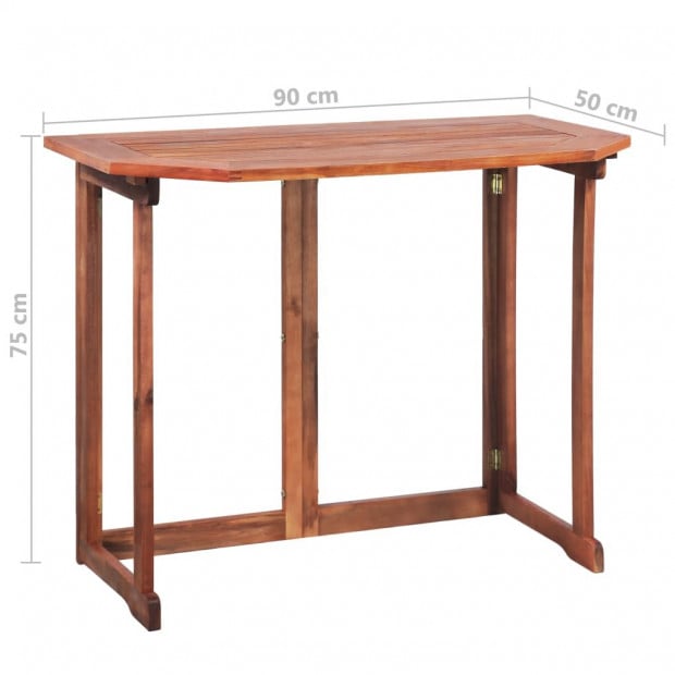 2 Piece Bistro Set Solid Acacia Wood Image 9