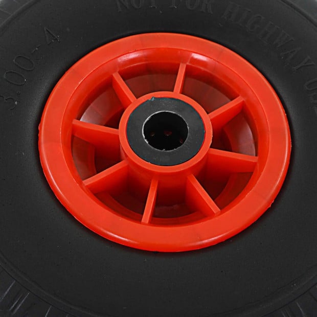 Sack Truck Trolley Wheels 2 Pcs Solid PU 3.00-4 Image 2