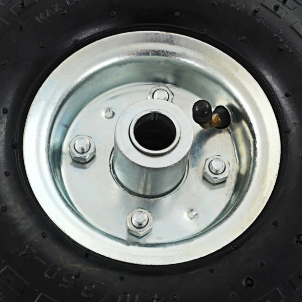 Sack Truck Wheels 2 Pcs Rubber 4.10/3.50-4 Image 2