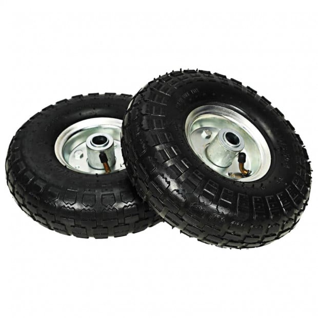 Sack Truck Wheels 2 Pcs Rubber 4.10/3.50-4 Image 3